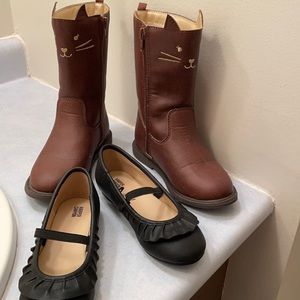 Girls size 10 boots and flats